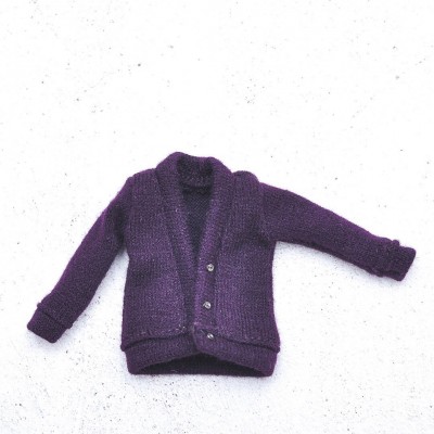 Blythe deep purple cardigan / fits for  Pullip, Licca, Azone