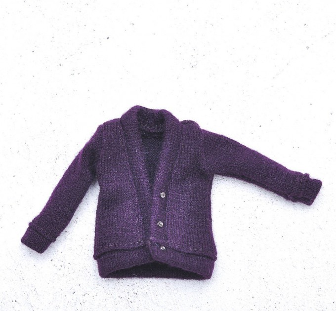 Blythe deep purple cardigan / fits for  Pullip, Licca, Azone