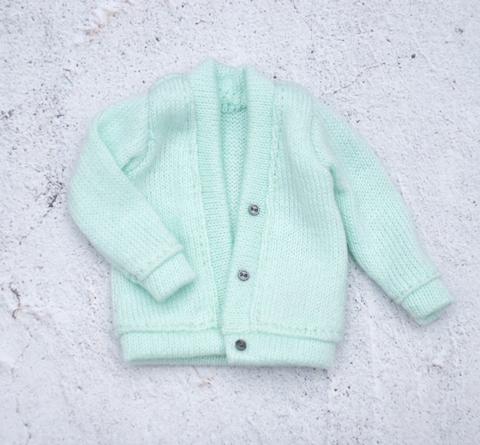 Blythe light cyan cardigan fits for  Pullip, Licca, Pure Neemo doll  -  Blythe  outfit