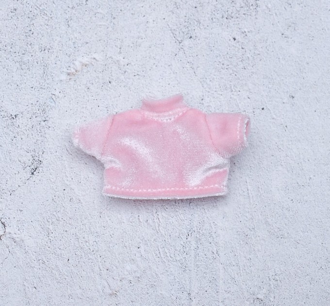Blythe pink velour  crop top / top for doll / Blythe clothes