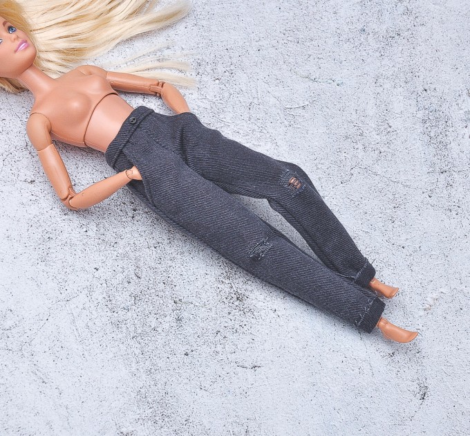 dark gray  jeans for Barbie doll