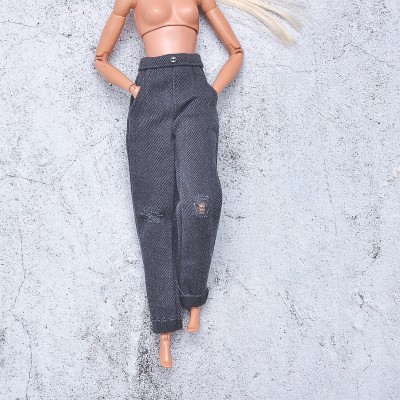 dark gray  jeans for Barbie doll