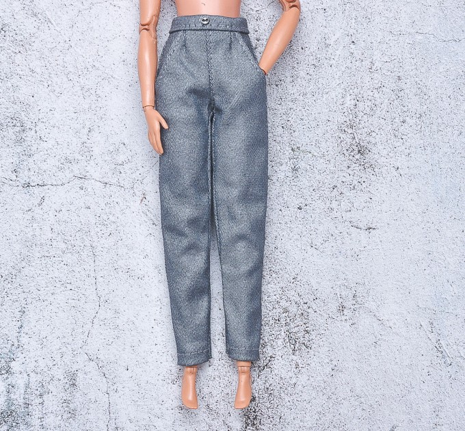 dark silver  jeans for Barbie doll