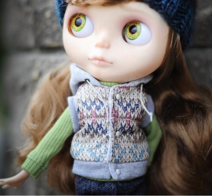 Blythe doll  vest  and headband for Minka