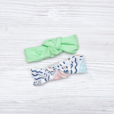 set of 2 knotted headbands