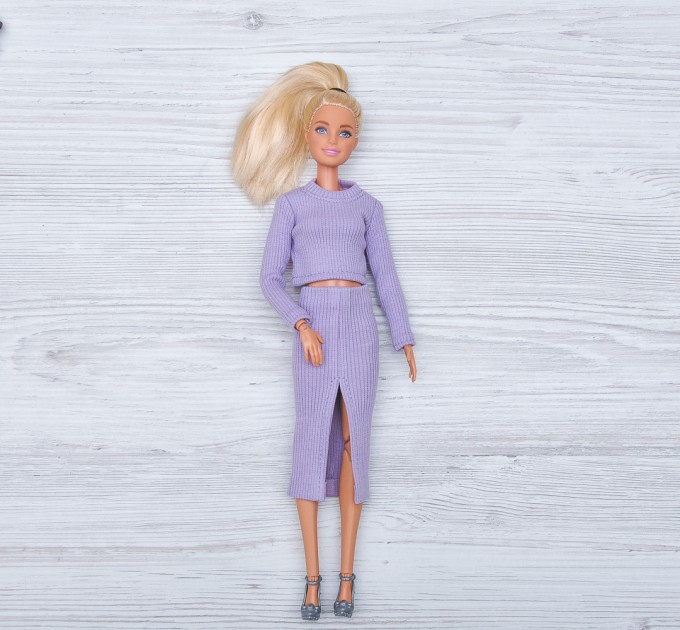 purple set for Barbie doll