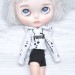 white blob puma set for Blythe doll