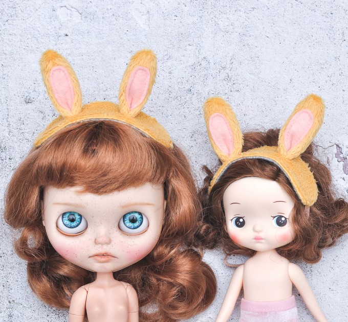 Blythe & Holala yellow bunny  headband