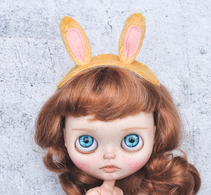 Blythe & Holala yellow bunny  headband