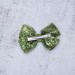 Blythe headband light green sparkle bow