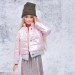 pink coat, khaki hat for Barbie doll 