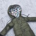 Blythe doll khaki winter coat