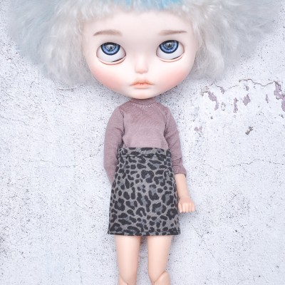Blythe doll denim skirt