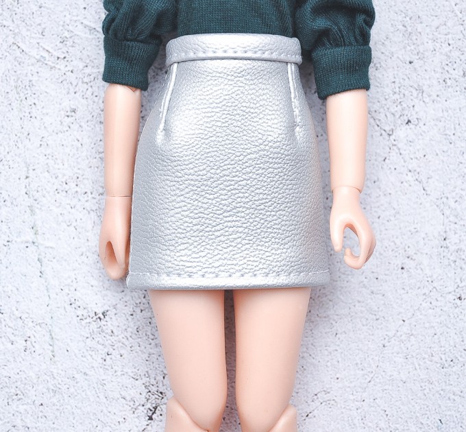 Blythe silver skirt / doll clothes / Pullip, Azone skirt outfit