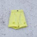 Blythe neon lemon denim shorts 